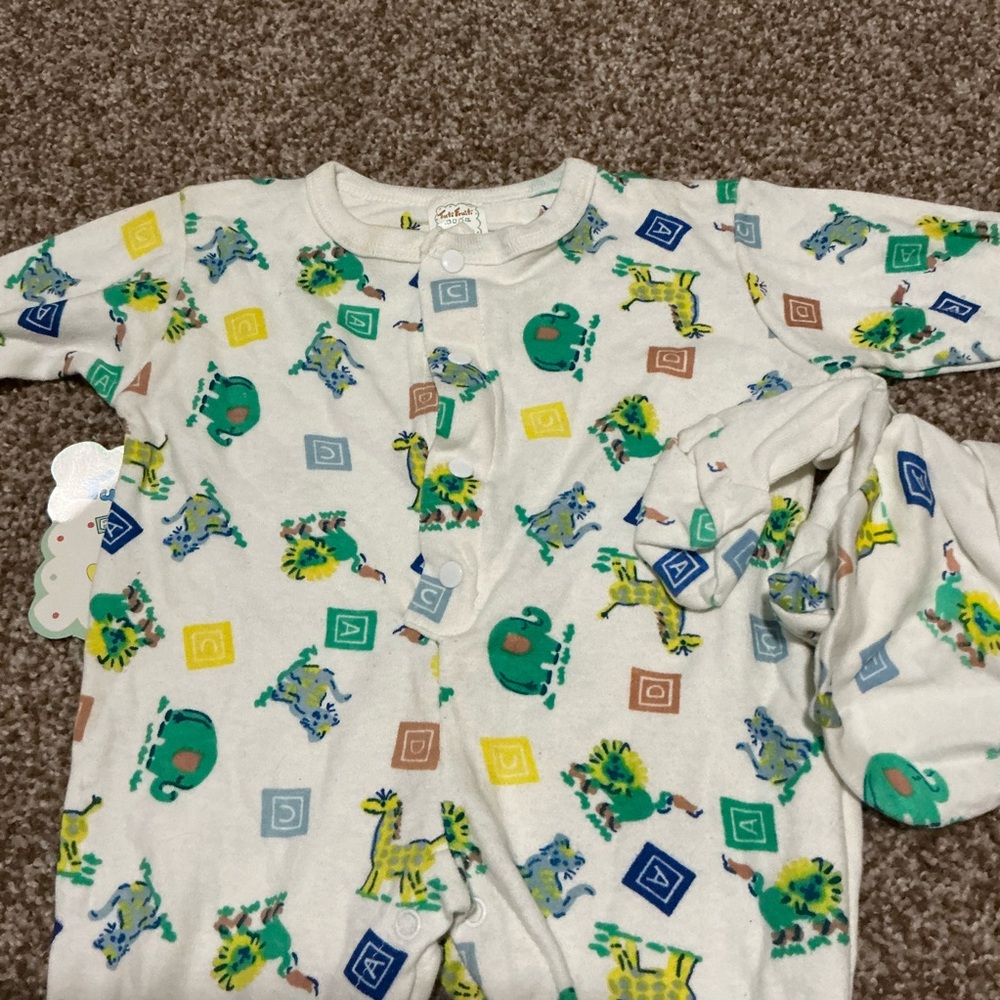 Colorful Dinosaur Baby Onesie
